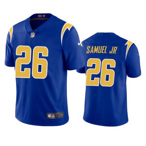 Men Los Angeles Chargers 26 Asante Samuel Jr Nike Royal Limited NFL Jersey
